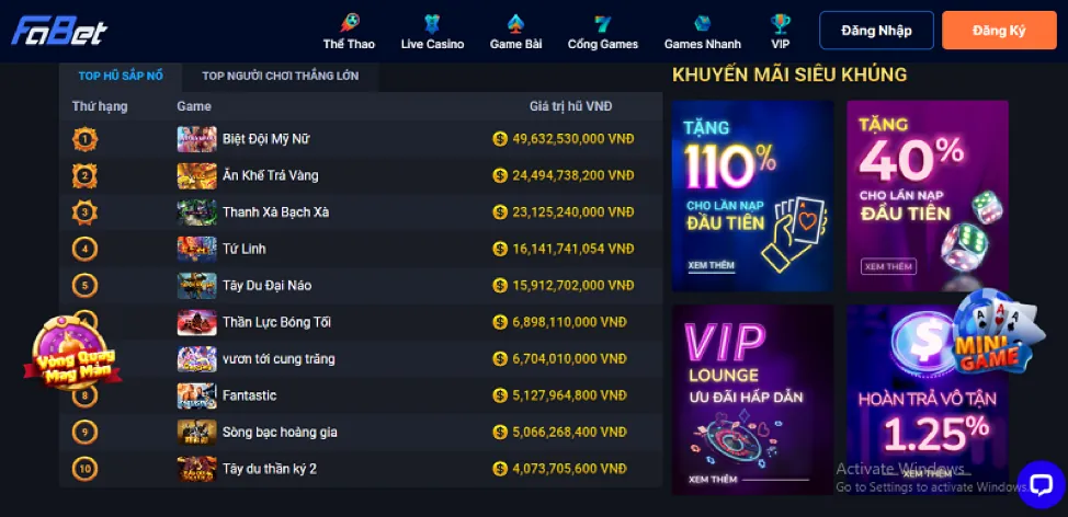 Ưu đãi đăng ký mới xwin bet